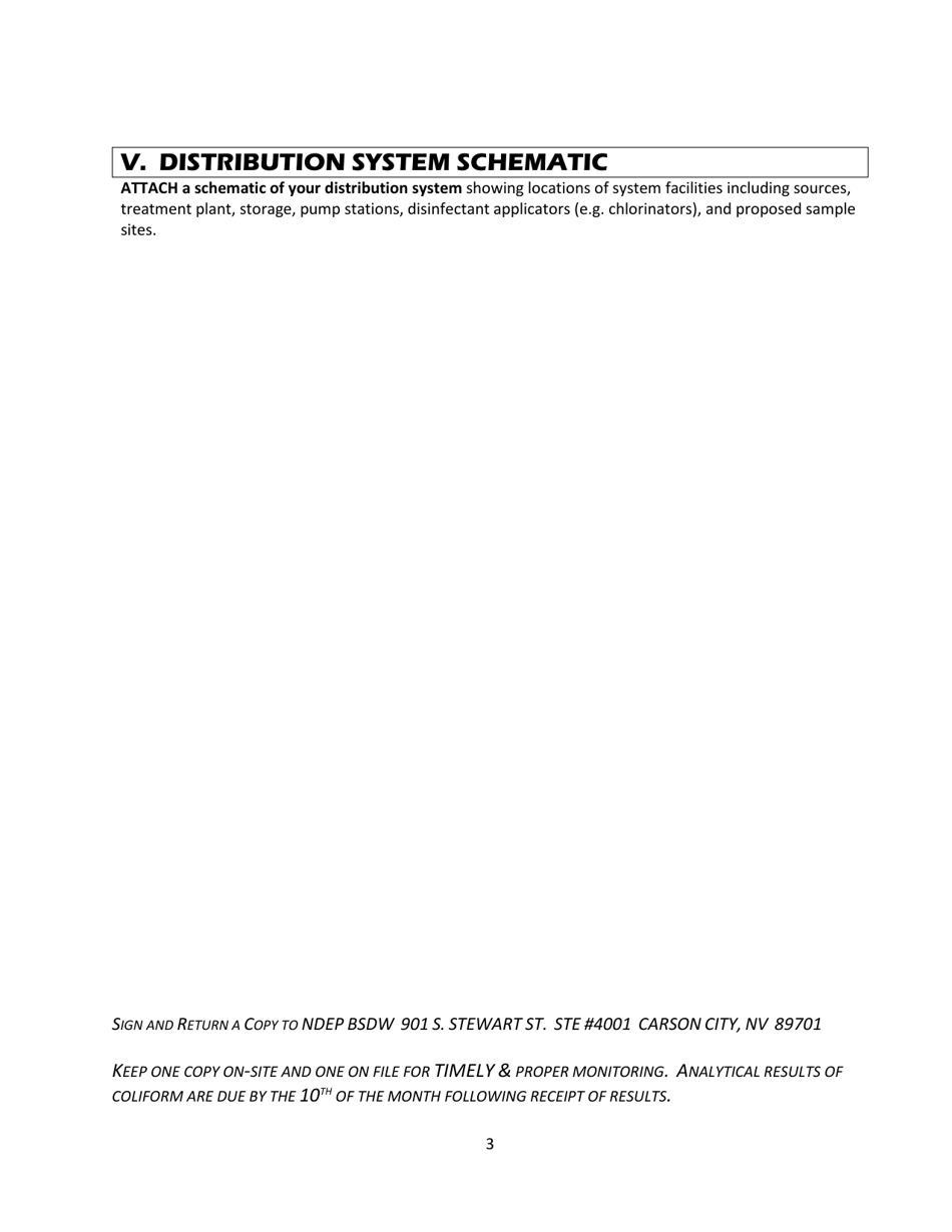 Stage 2 Disinfection Byproducts Sample Plan - Total Trihalomethane and Haloacetic Acids - Nevada, Page 3