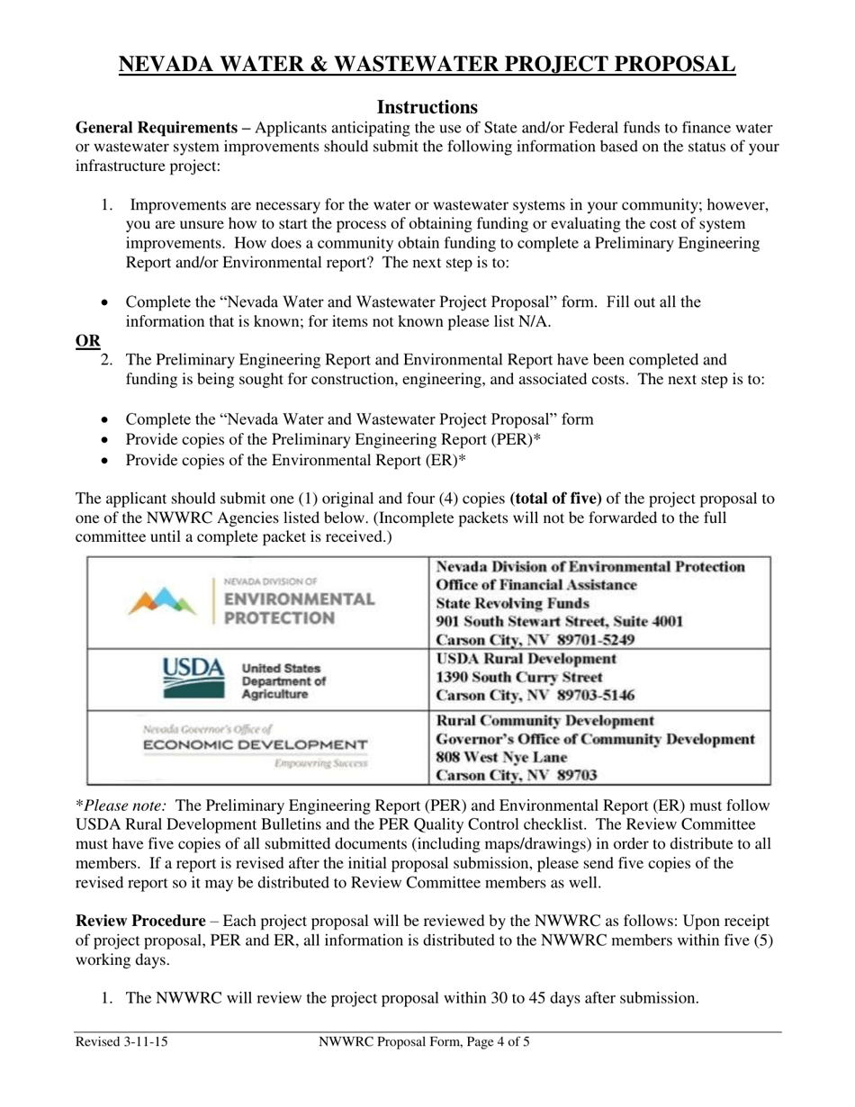 Nevada Water  Wastewater Project Proposal - Nevada, Page 4