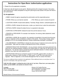 Appendix 1 Open Burn Application - Nevada, Page 2