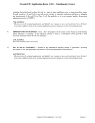 Form U201 General Class 5 Well Attachments - Nevada, Page 5