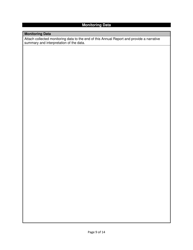 Mining Stormwater Annual Report Template - Nevada, Page 11