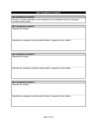 Mining Stormwater Annual Report Template - Nevada, Page 13