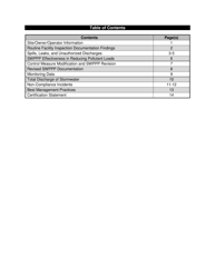 Mining Stormwater Annual Report Template - Nevada, Page 2