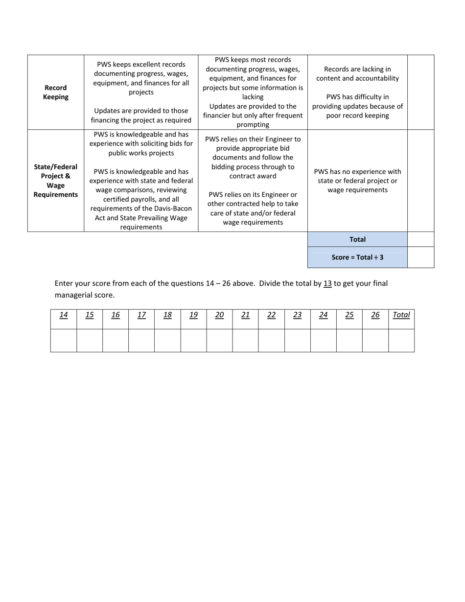 Technical, Managerial and Financial (Tmf) Capacity Survey for Public Water Systems (Pws) - Nevada, Page 24