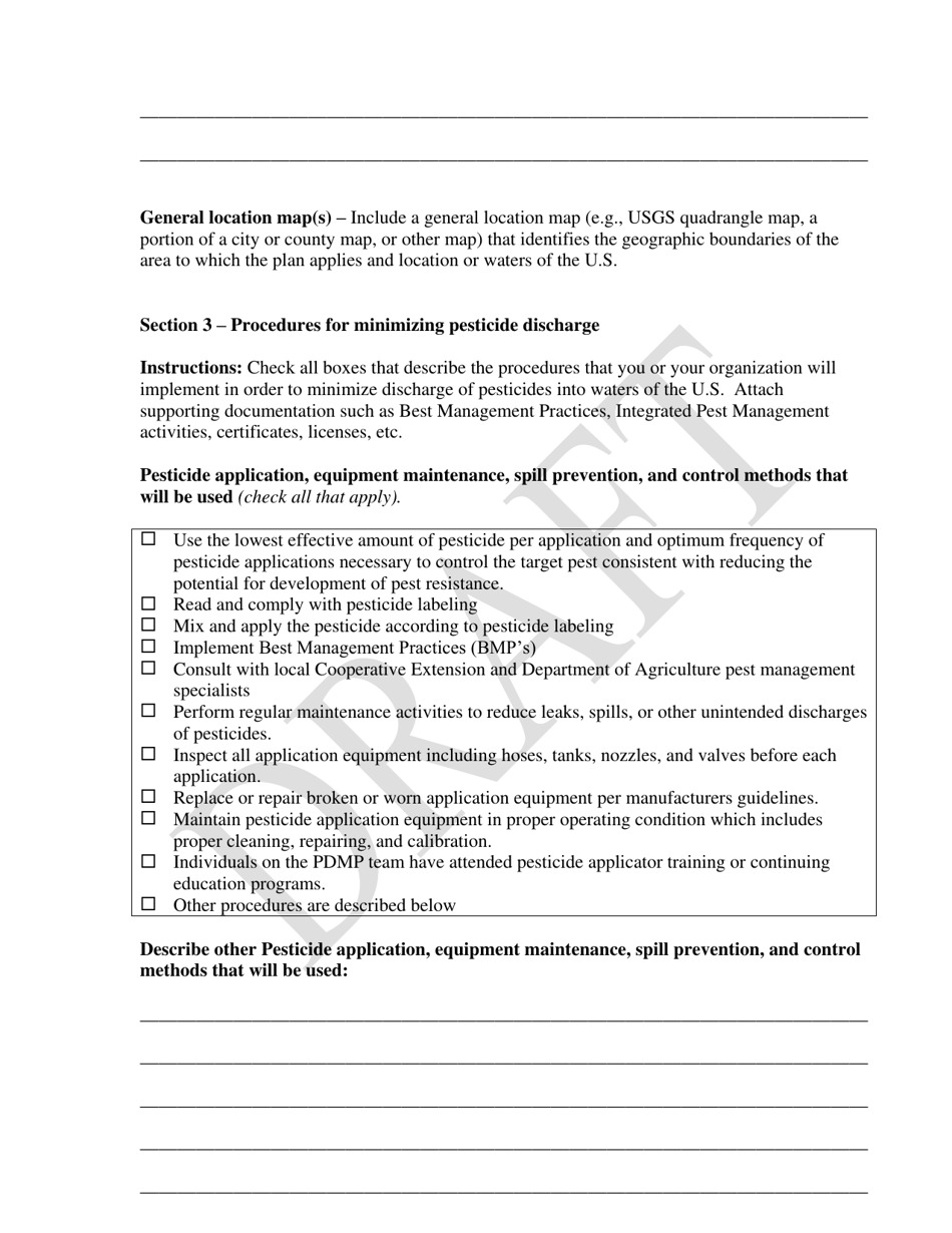 Pesticide Discharge Management Plan (Pdmp) - Draft - Nevada, Page 3