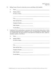 Form M Water Pollution Control Permit Application for Mining, Milling, Discharge, or Other Process - Nevada, Page 5