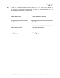 Form M Water Pollution Control Permit Application for Mining, Milling, Discharge, or Other Process - Nevada, Page 8