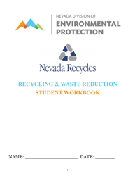 Recycling &amp; Waste Reduction Student Workbook - Nevada