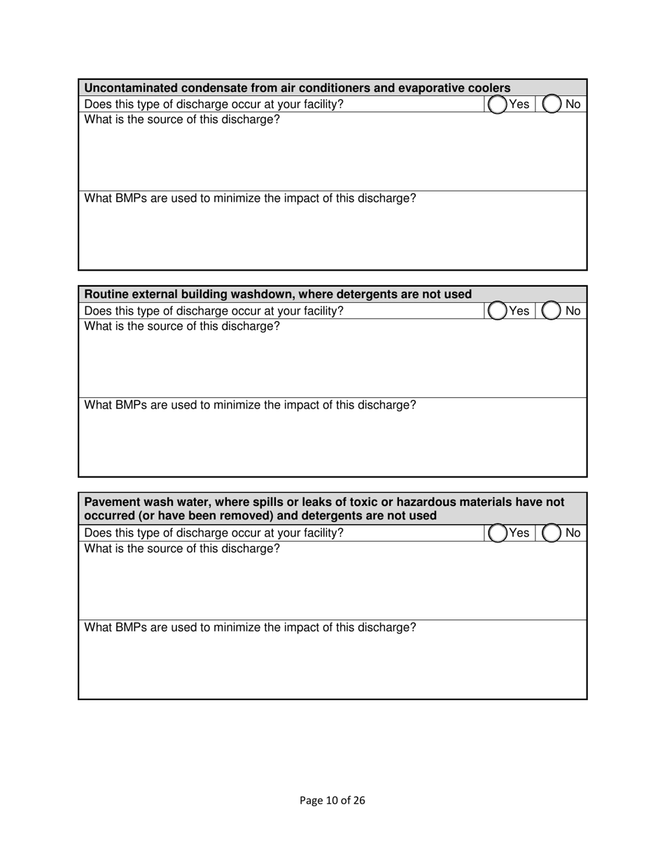 Stormwater Pollution Prevention Plan (Swppp) Template - Nevada, Page 12
