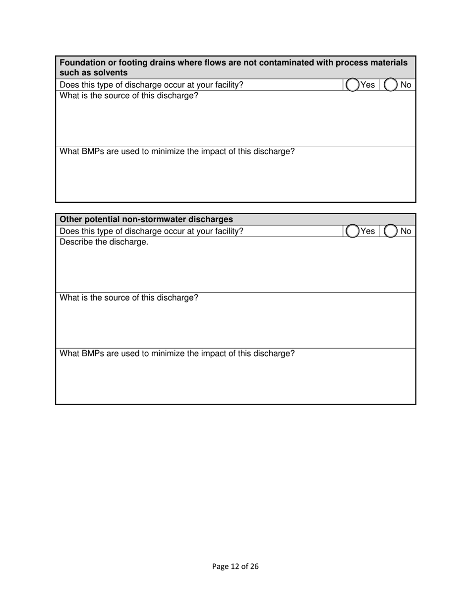 Stormwater Pollution Prevention Plan (Swppp) Template - Nevada, Page 14