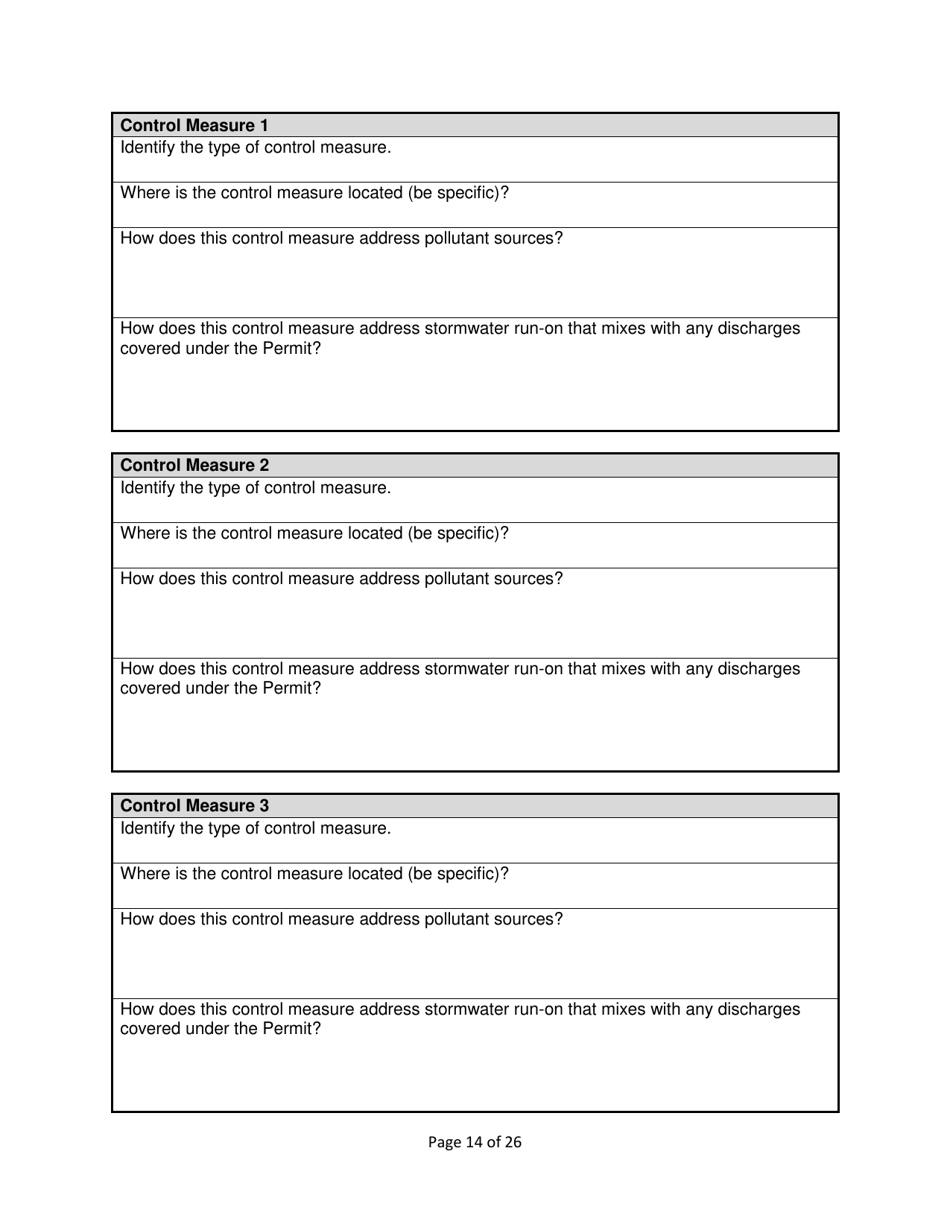 Stormwater Pollution Prevention Plan (Swppp) Template - Nevada, Page 16