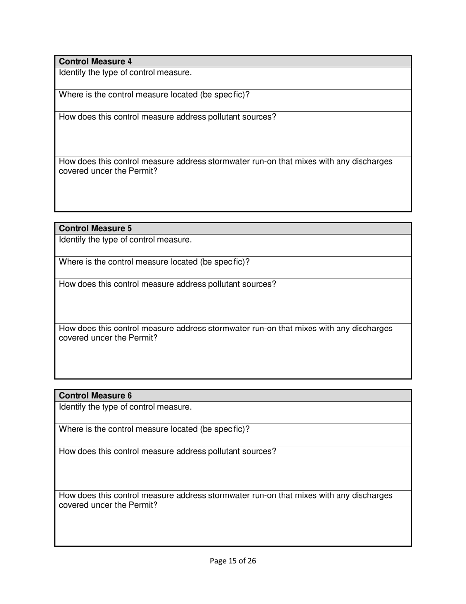 Stormwater Pollution Prevention Plan (Swppp) Template - Nevada, Page 17