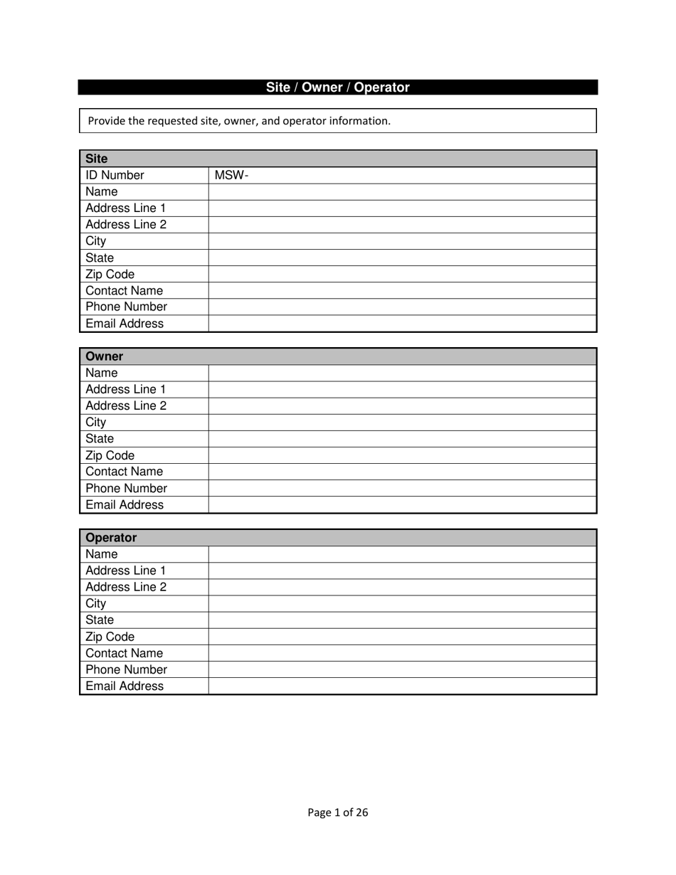 Stormwater Pollution Prevention Plan (Swppp) Template - Nevada, Page 3