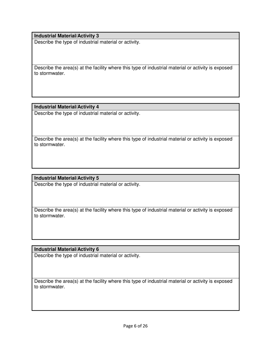Stormwater Pollution Prevention Plan (Swppp) Template - Nevada, Page 8