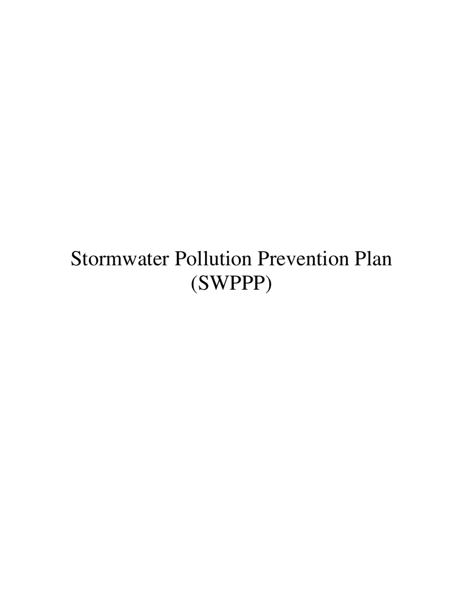 Nevada Stormwater Pollution Prevention Plan (Swppp) Template - Fill Out ...
