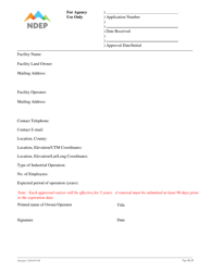 Part 1 Class Iii Landfill Permit Waiver Application - Nevada, Page 3