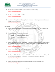 Waste Tire Management Facility Permit Application - Nevada, Page 3