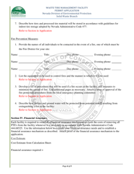 Waste Tire Management Facility Permit Application - Nevada, Page 4