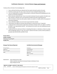 Document preview: Certification Statements - Contract Between Owner and Contractor - Nevada