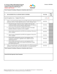 Form II Element Audit Checklist - Process Safety Information Program - Nevada, Page 6