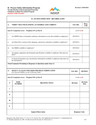 Form II Element Audit Checklist - Process Safety Information Program - Nevada, Page 7