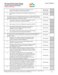 Form III Process Hazard Analysis Program Element Audit Checklist - Nevada, Page 3