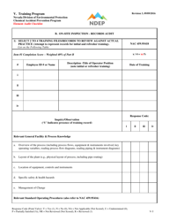 Form V Element Audit Checklist - Training Program - Nevada, Page 5