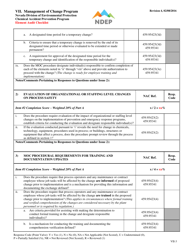 Form VII Element Audit Checklist - Management of Change Program - Nevada, Page 3