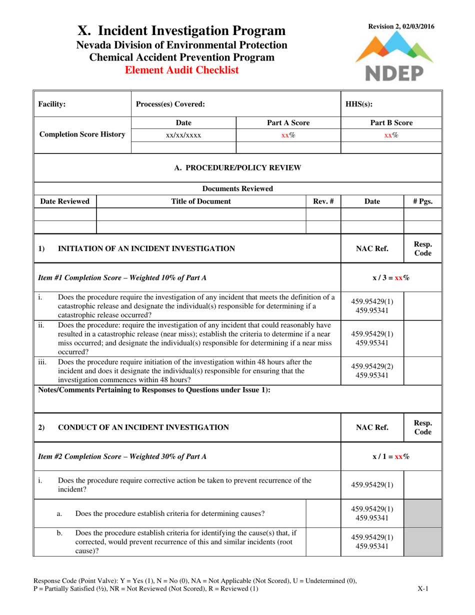 Example Form X Form X - Fill Out, Sign Online and Download Printable PDF, Nevada ...