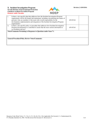 Form X Incident Investigation Program Element Audit Checklist - Nevada, Page 4