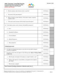 Form XIIIA Emergency Action Plan Program Element Audit Checklist - Nevada, Page 3
