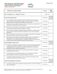 Form XIIIA Emergency Action Plan Program Element Audit Checklist - Nevada, Page 4
