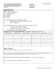 Form XIV Alternative Release Scenario for Flammable Substances Data Form - Nevada, Page 2