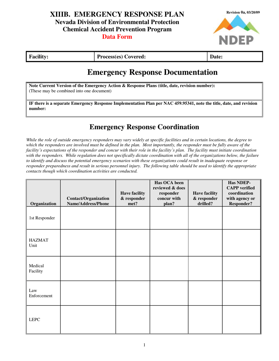Form XIIIB Fill Out, Sign Online and Download Printable PDF, Nevada