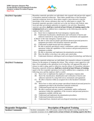 Form XIIIB Emergency Response Documentation Data Form - Nevada, Page 9