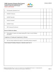 Form XIIIB Emergency Response Plan Element Audit Checklist - Nevada, Page 14
