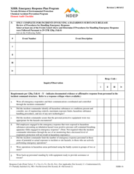 Form XIIIB Emergency Response Plan Element Audit Checklist - Nevada, Page 16
