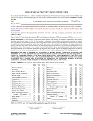 Form 547 Seller&#039;s Real Property Disclosure Form - Nevada