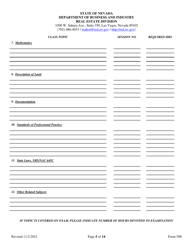 Form 598 Application for Accreditation of Appraiser Prelicensing Education - Nevada, Page 5
