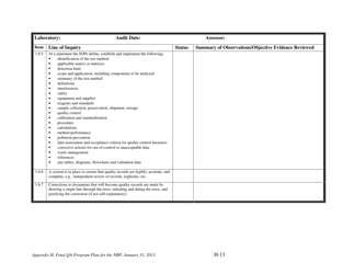 Appendix H Audit Checklists for the Nevada Brownfields Program - Nevada, Page 15