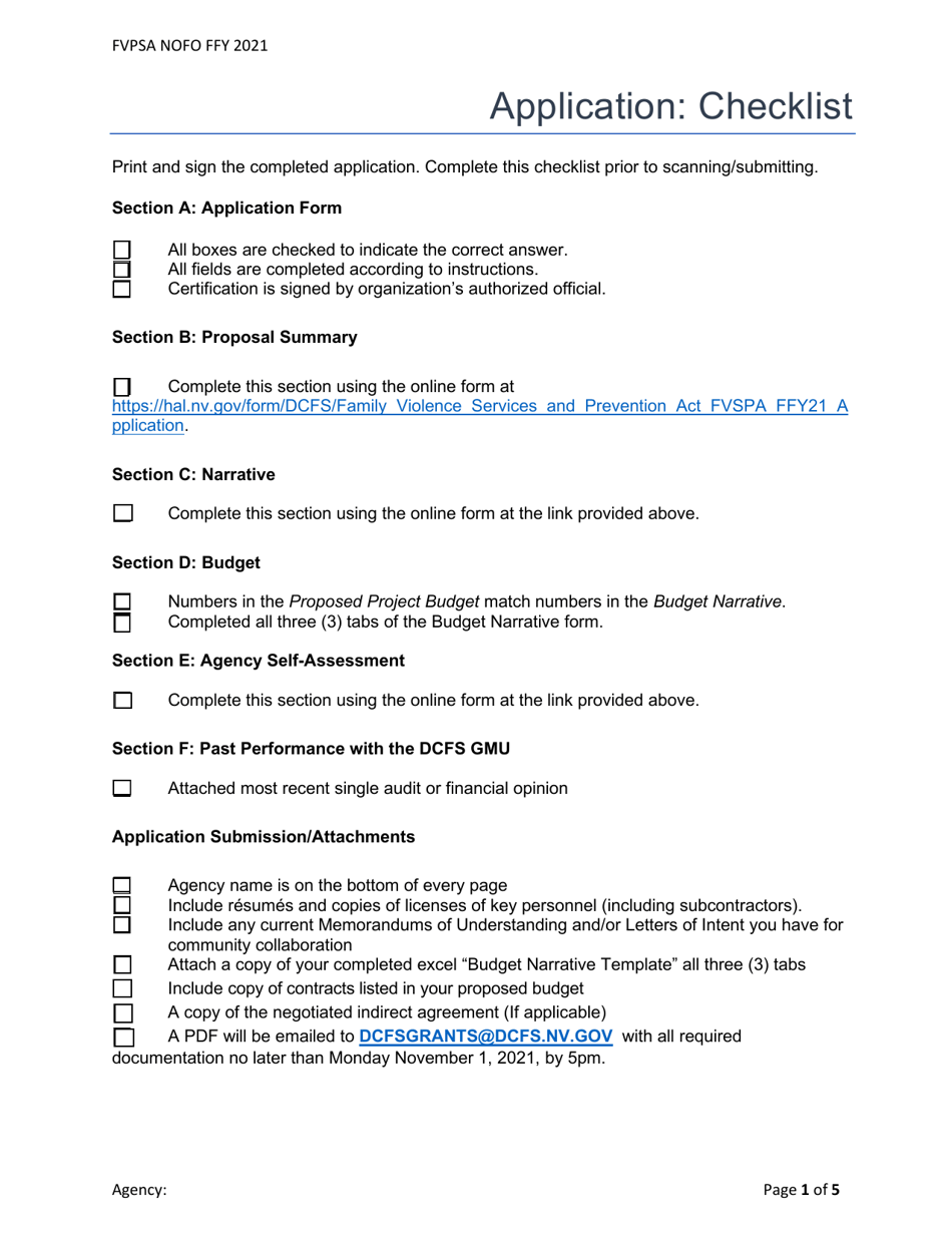 Printable Nvda Forms.pdf 2021 Nevada Fvpsa Application - Fill Out, Sign Online and Download PDF ...