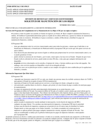 Formulario 4000-EC/S Solicitud De Manutencion De Los Hijos - Nevada (Spanish)