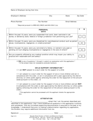 Registration Application - Radiation Therapy or Radiologic Imaging Registration Form for Persons Working Without Credentials on or Before 01/01/2020 - Radiation Control Program - Nevada, Page 2