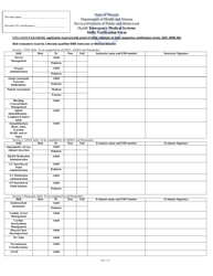 Document preview: Skills Verification Form - Nevada