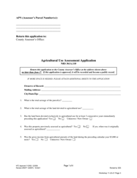 Form 924LA Agricultural Use Assessment Application - Nevada, Page 3