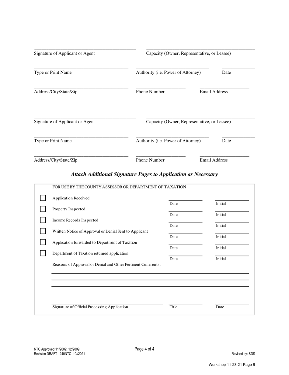 Form 924LA Agricultural Use Assessment Application - Nevada, Page 6