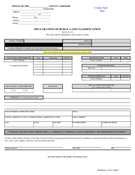 Form 924LA Agricultural Use Assessment Application - Nevada, Page 7