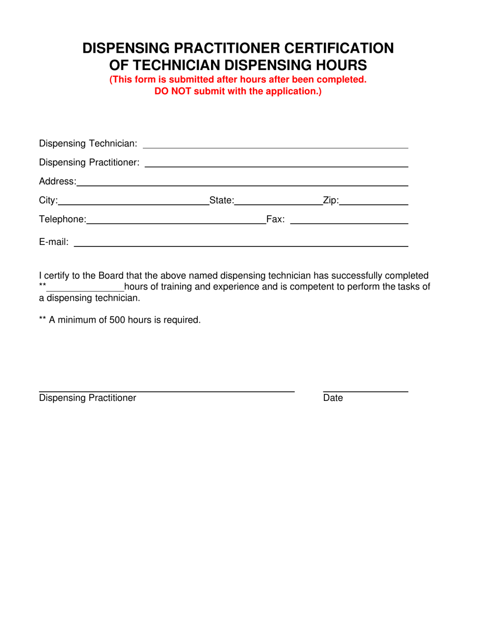 Technician Dispensing in Training Application - Nevada, Page 3