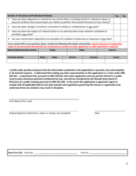 Application for Veterinarian Authority to Dispense Drugs - Nevada, Page 3