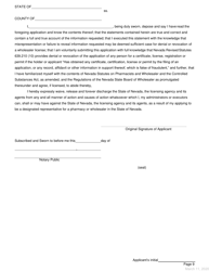 Application for Non-practitioner Dispensing Site Owners - Nevada, Page 9